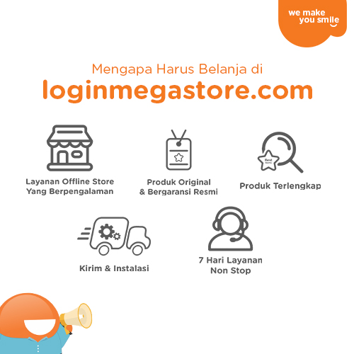 Banner Keuntungan Belanja Online - Login Megastore